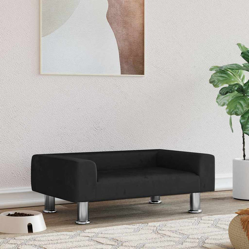 Load image into Gallery viewer, Vidaxl hondenmand 70x45x26,5 cm fluweel zwart
