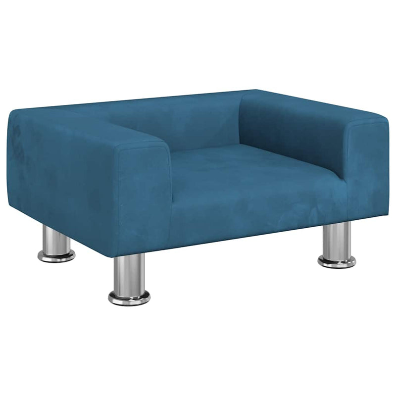 Load image into Gallery viewer, Vidaxl hondenmand 50x40x26,5 cm fluweel blauw
