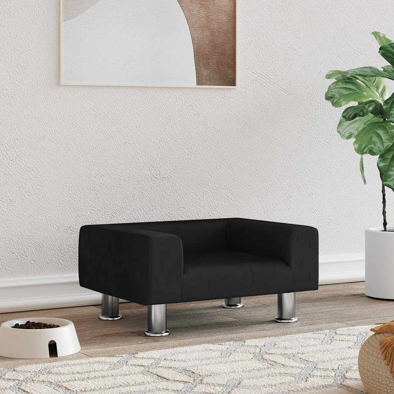 Load image into Gallery viewer, Vidaxl hondenmand 50x40x26,5 cm fluweel zwart
