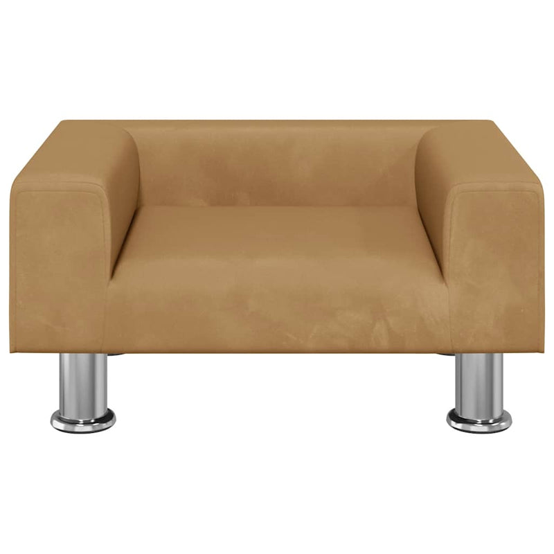 Load image into Gallery viewer, Vidaxl hondenmand 50x40x26,5 cm fluweel bruin
