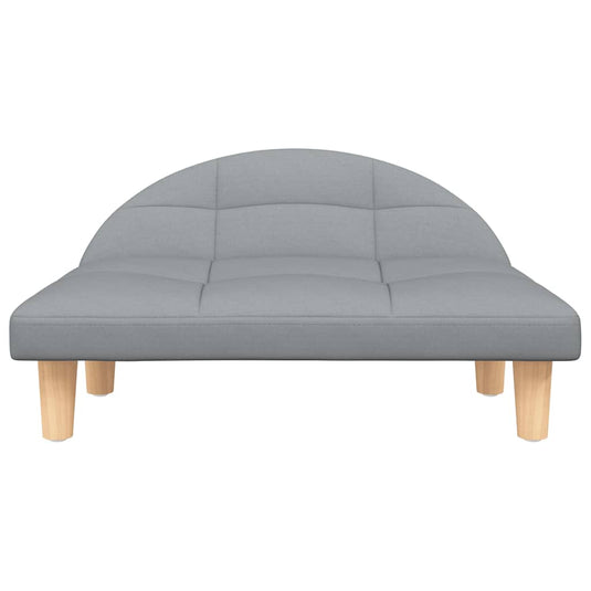 Vidaxl hondenmand 70x52x30 cm stof lichtgrijs