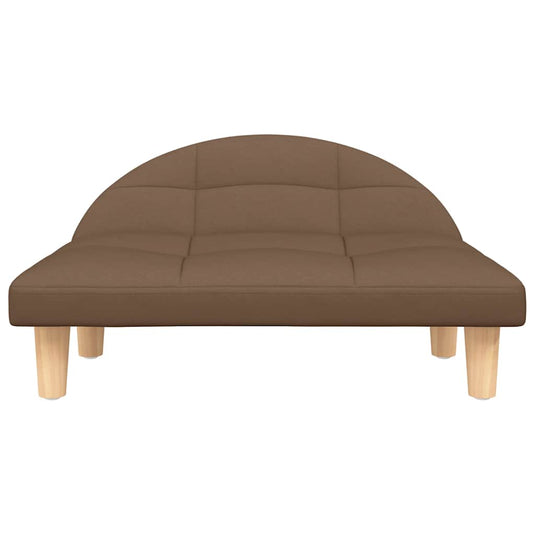 Vidaxl hondenmand 70x52x30 cm stof bruin