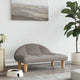Vidaxl hondenmand 70x52x30 cm stof taupe