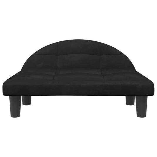 Vidaxl hondenmand 70x52x30 cm fluweel zwart