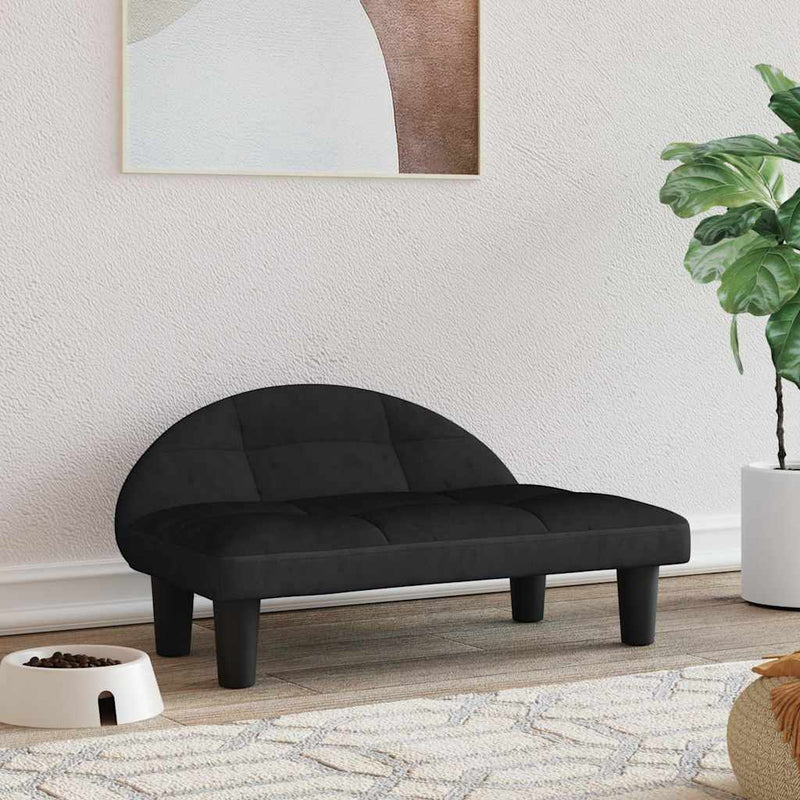 Load image into Gallery viewer, Vidaxl hondenmand 70x52x30 cm fluweel zwart
