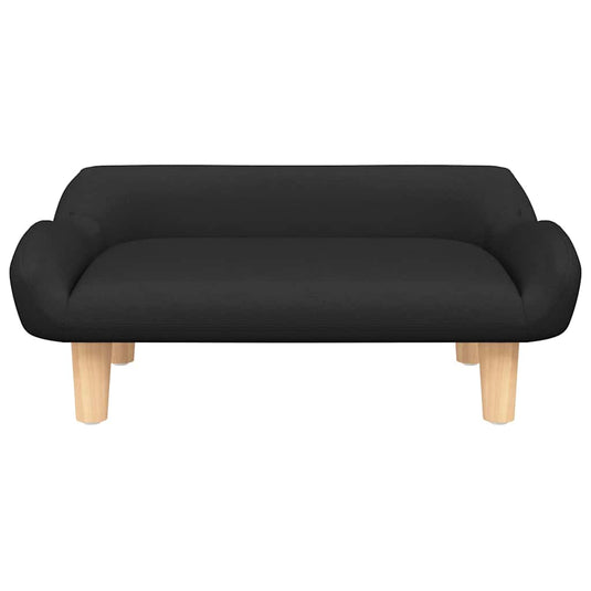 Vidaxl hondenmand 70x40x24 cm stof zwart