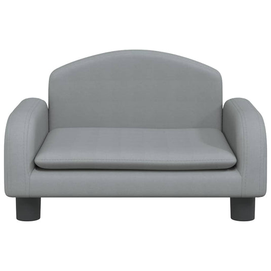 Vidaxl hondenmand 50x40x30 cm stof lichtgrijs