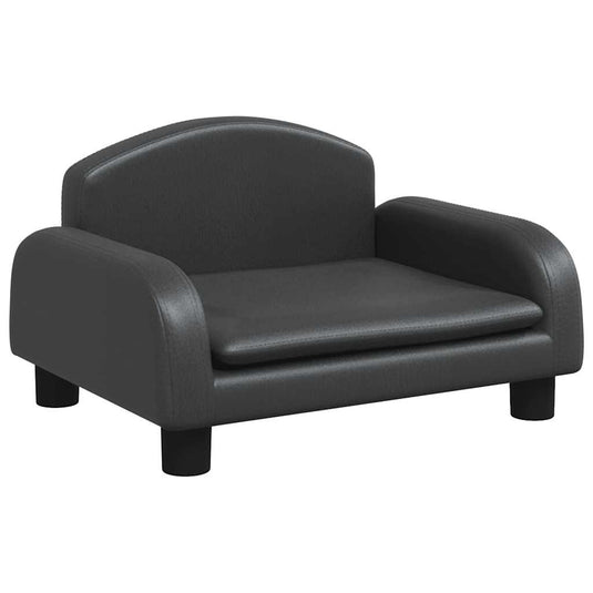 Vidaxl hondenmand 50x40x30 cm kunstleer zwart