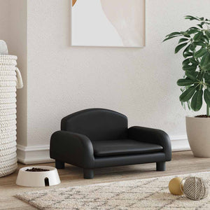 Vidaxl hondenmand 50x40x30 cm kunstleer zwart