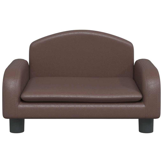 Vidaxl hondenmand 50x40x30 cm kunstleer bruin