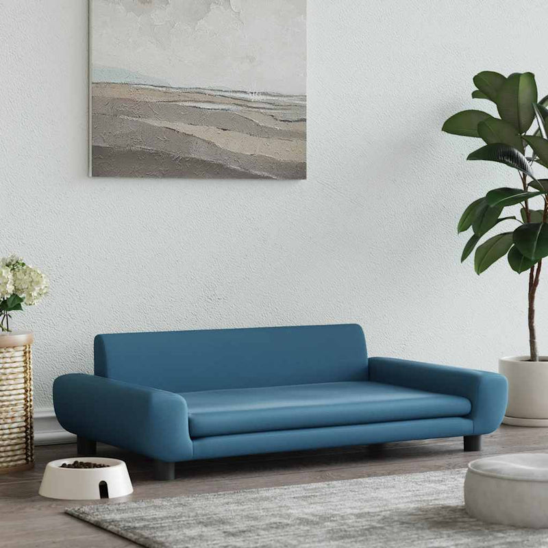 Load image into Gallery viewer, Vidaxl hondenmand 100x54x33 cm fluweel blauw
