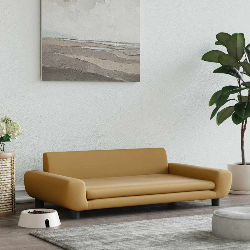 Load image into Gallery viewer, Vidaxl hondenmand 100x54x33 cm fluweel bruin
