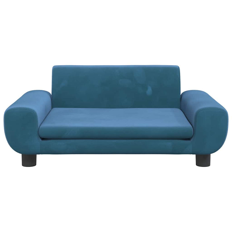 Load image into Gallery viewer, Vidaxl hondenmand 70x45x33 cm fluweel blauw
