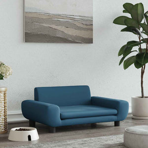 Vidaxl hondenmand 70x45x33 cm fluweel blauw