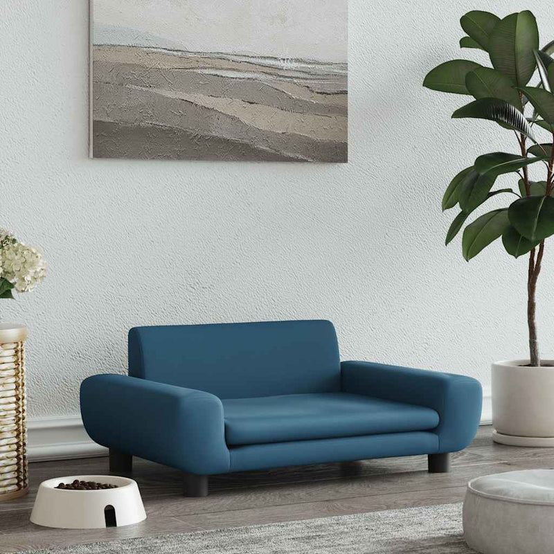 Load image into Gallery viewer, Vidaxl hondenmand 70x45x33 cm fluweel blauw
