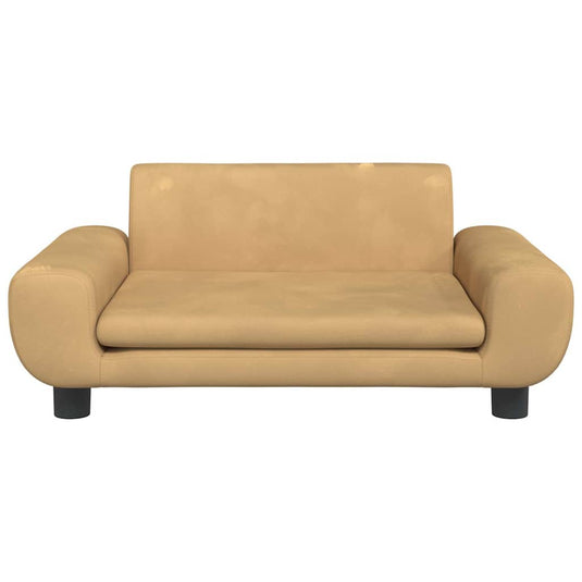 Vidaxl hondenmand 70x45x33 cm fluweel bruin