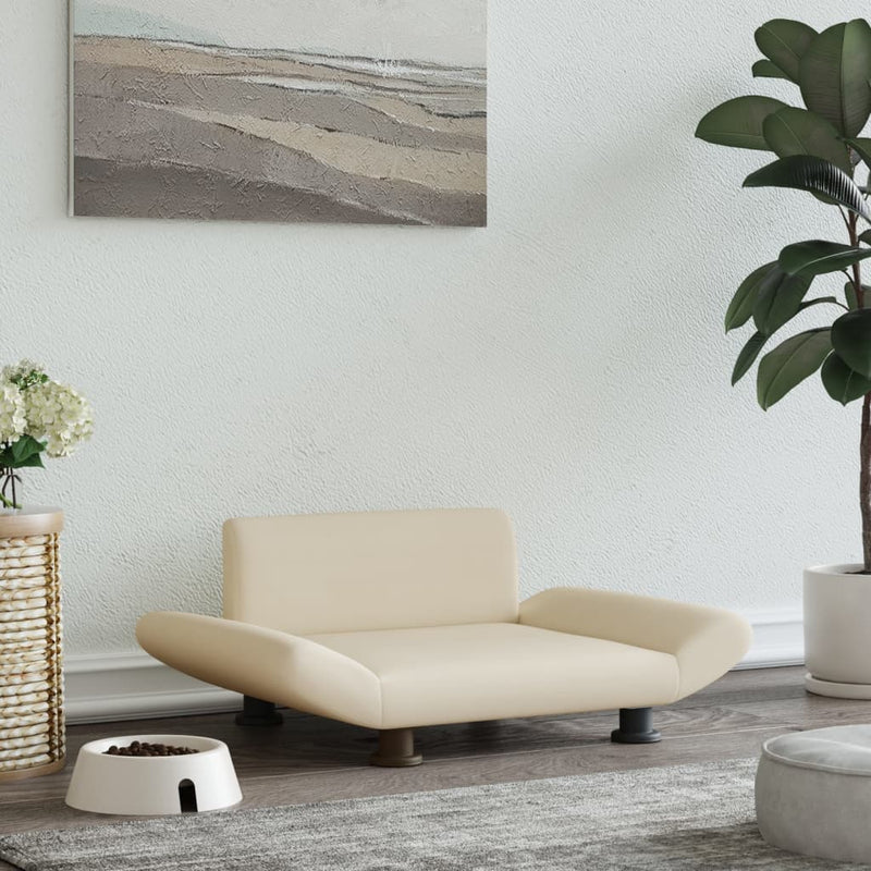 Load image into Gallery viewer, Vidaxl hondenmand 70x45x28 cm stof crèmekleurig
