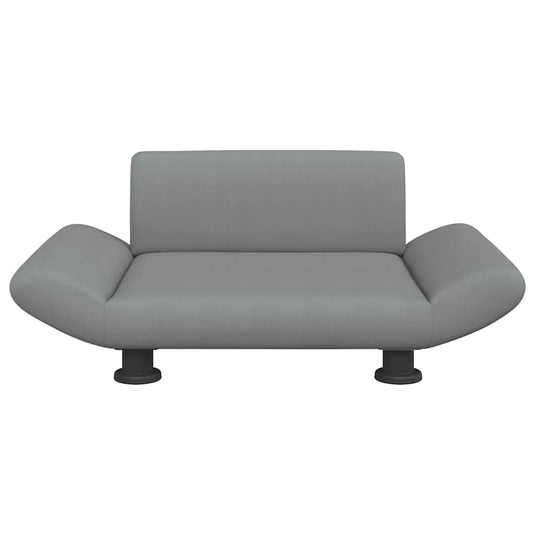 Vidaxl hondenmand 70x45x28 cm stof lichtgrijs