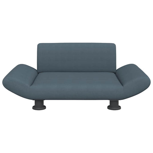 Vidaxl hondenmand 70x45x28 cm stof donkergrijs