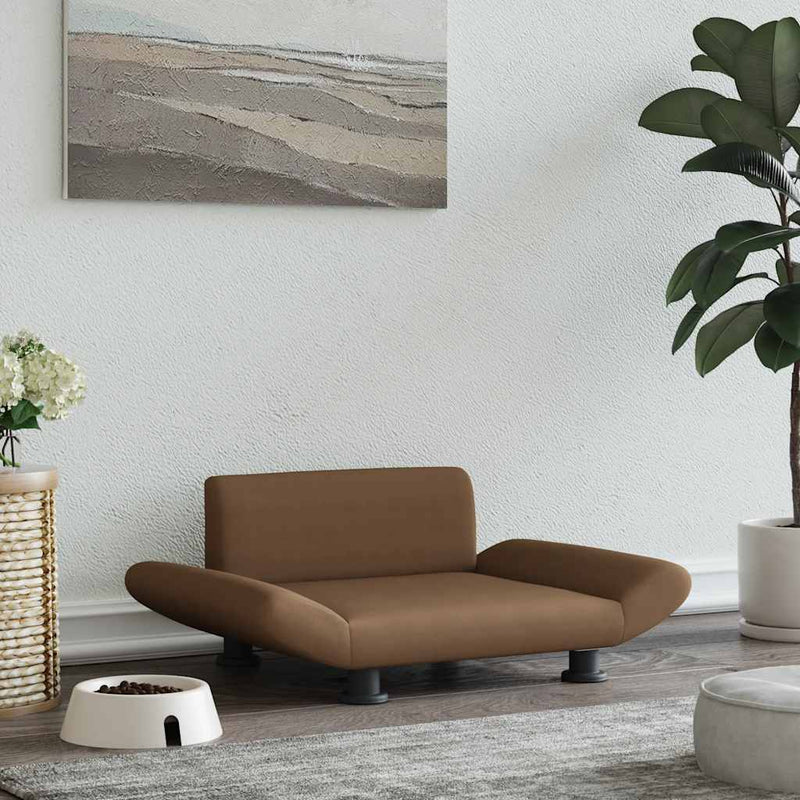 Load image into Gallery viewer, Vidaxl hondenmand 70x45x28 cm stof bruin
