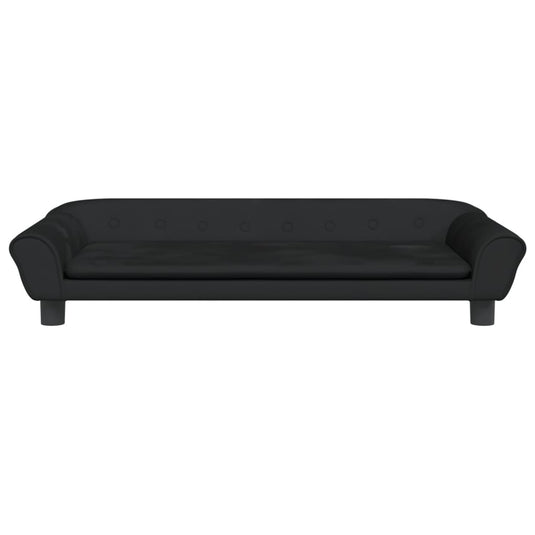 VidaXL Hondenmand 100x50x21 cm fluweel zwart