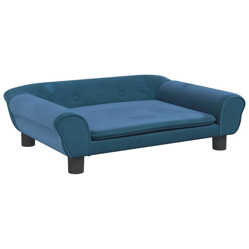 Load image into Gallery viewer, Vidaxl hondenmand 70x48x22 cm fluweel blauw
