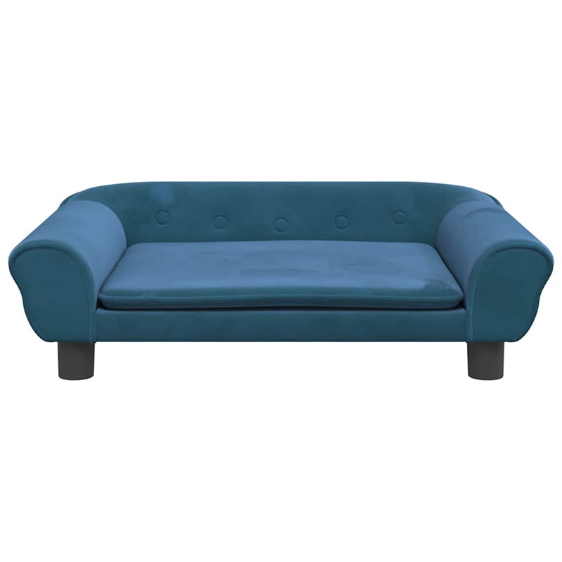 Load image into Gallery viewer, Vidaxl hondenmand 70x48x22 cm fluweel blauw
