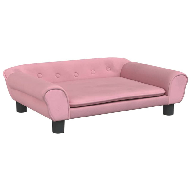 Load image into Gallery viewer, Vidaxl hondenmand 70x48x22 cm fluweel roze
