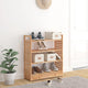 Vidaxl schoenenrek met lade 70x27x81 cm massief walnotenhout