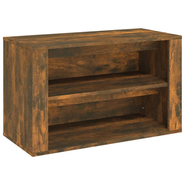 Vidaxl schoenenrek 75x35x45 cm bewerkt hout gerookt eikenkleurig