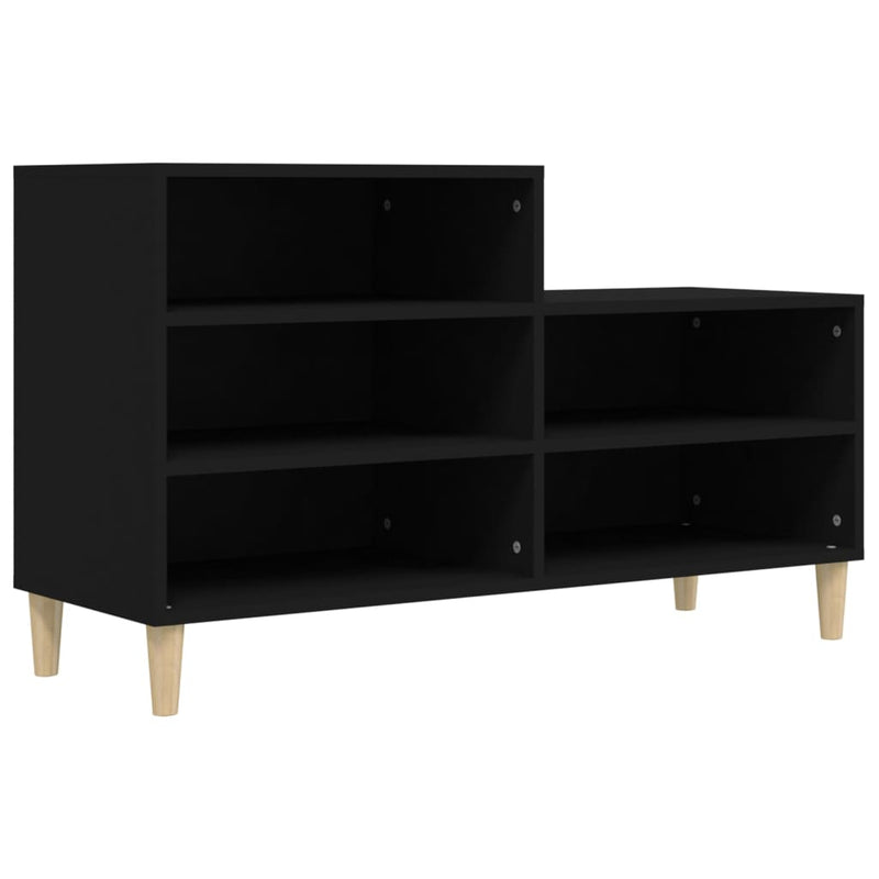 Load image into Gallery viewer, Vidaxl schoenenkast 102x36x60 cm bewerkt hout zwart
