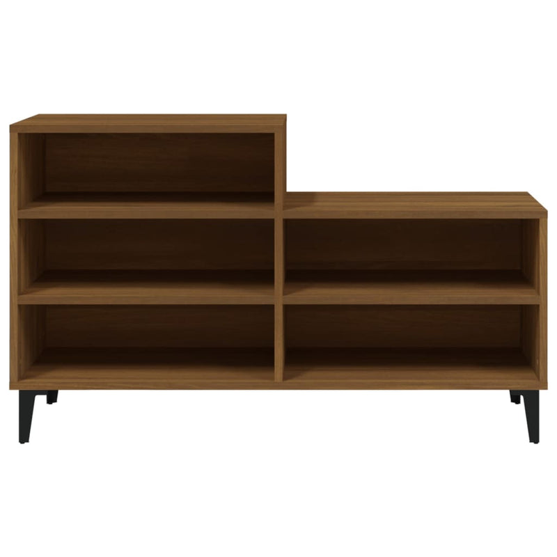 Load image into Gallery viewer, Vidaxl schoenenkast 102x36x60 cm bewerkt hout bruin eikenkleur
