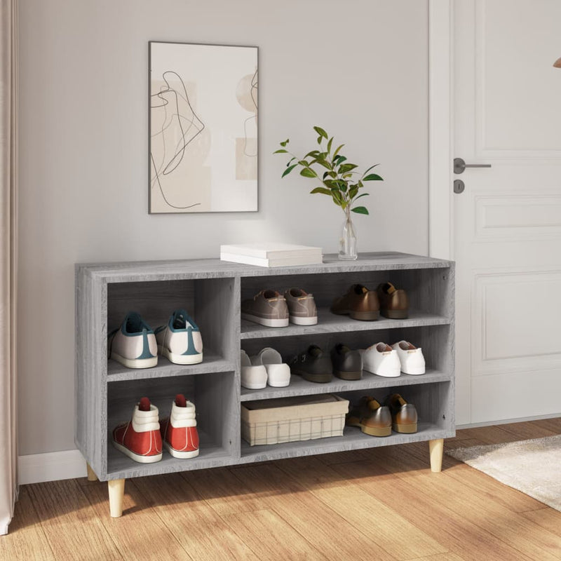 Load image into Gallery viewer, Vidaxl schoenenkast 102x36x60 cm bewerkt hout sonoma grijs
