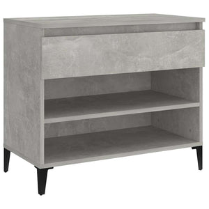 Vidaxl schoenenkast 70x36x60 cm bewerkt hout betongrijs