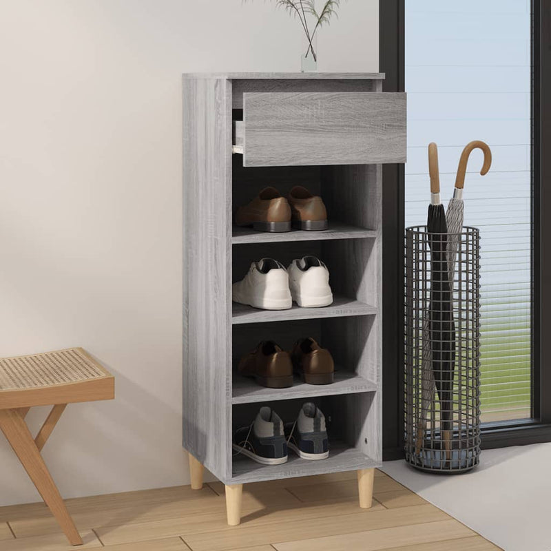 Load image into Gallery viewer, Vidaxl schoenenkast 40x36x105 cm bewerkt hout grijs sonoma
