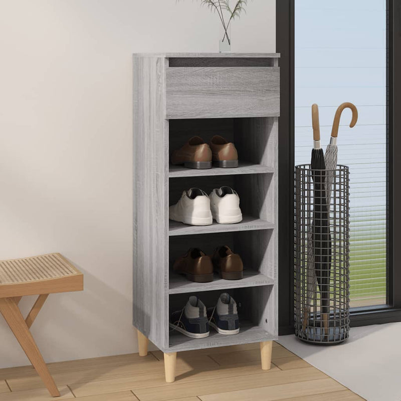 Load image into Gallery viewer, Vidaxl schoenenkast 40x36x105 cm bewerkt hout grijs sonoma
