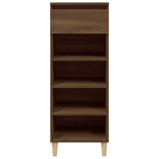 Vidaxl schoenenkast 40x36x105 cm bewerkt hout bruin eikenkleur