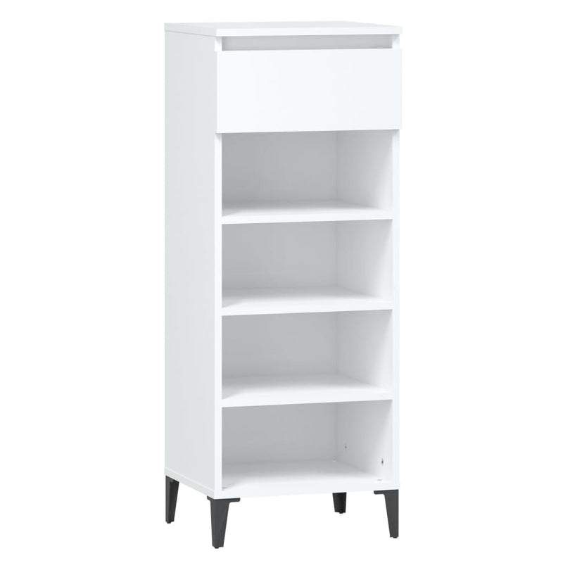 Load image into Gallery viewer, Vidaxl schoenenrek 40x36x105 cm bewerkt hout wit
