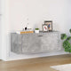 Vidaxl wandschoenenkast 100x35x38 cm bewerkt hout betongrijs