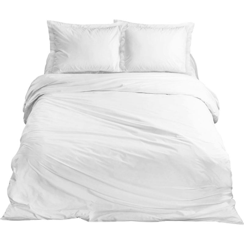 Load image into Gallery viewer, Ten cate katoen satijnen eenpersoons dekbedovertrek 140x200 220 cm wit
