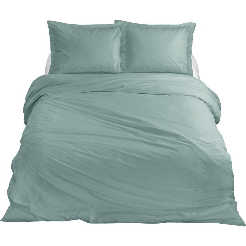 Load image into Gallery viewer, Ten cate katoen satijnen eenpersoons dekbedovertrek 140x200 220 cm mint
