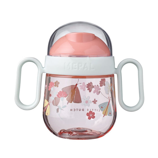 Mepal antilekbeker flowers and butterflies roze