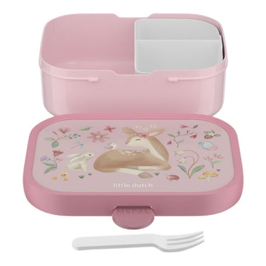 Mepal lunchbox campus little dutch - 750 ml - broodtrommel met vakjes voor kinderen - geschikt voor 4 boterhammen - fairy garden