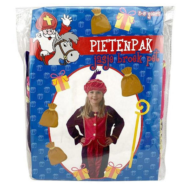 Load image into Gallery viewer, Sinterklaas verkleedset pietenpak paars-roze 3-5 jaar
