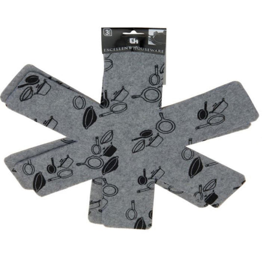 Excellent houseware panbeschermers 38 cm 3 stuks