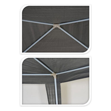 Pro garden partytent 300x300x245 cm grijs