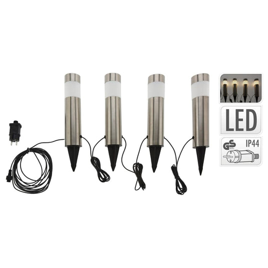 ProGarden ProGarden Tuinlampen 4 st LED 6,3x37,5 cm
