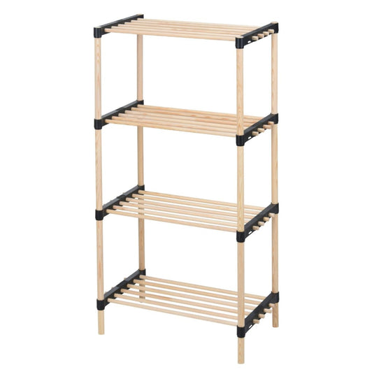 Storage solutions schoenenrek met 4 schappen 49x28x92,5 cm hout