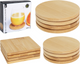 Excellent houseware eh onderzetter bamboe 4 stuks assorti