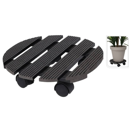 Progarden plantentrolley rond 29 cm grijs